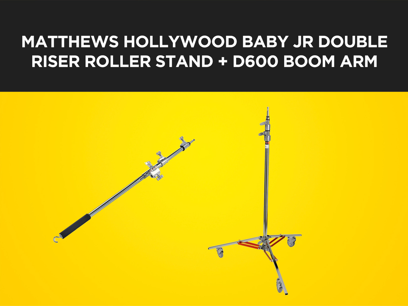 Matthews baby jr double riser stand + avenger d600 boom arm