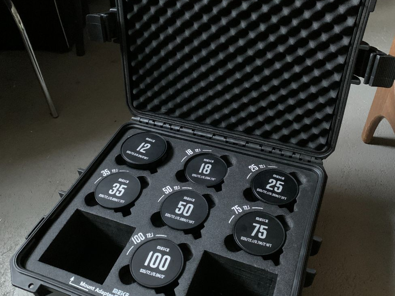 Meike s35 t2.1 cine primes (full 7 lenses kit - ef)