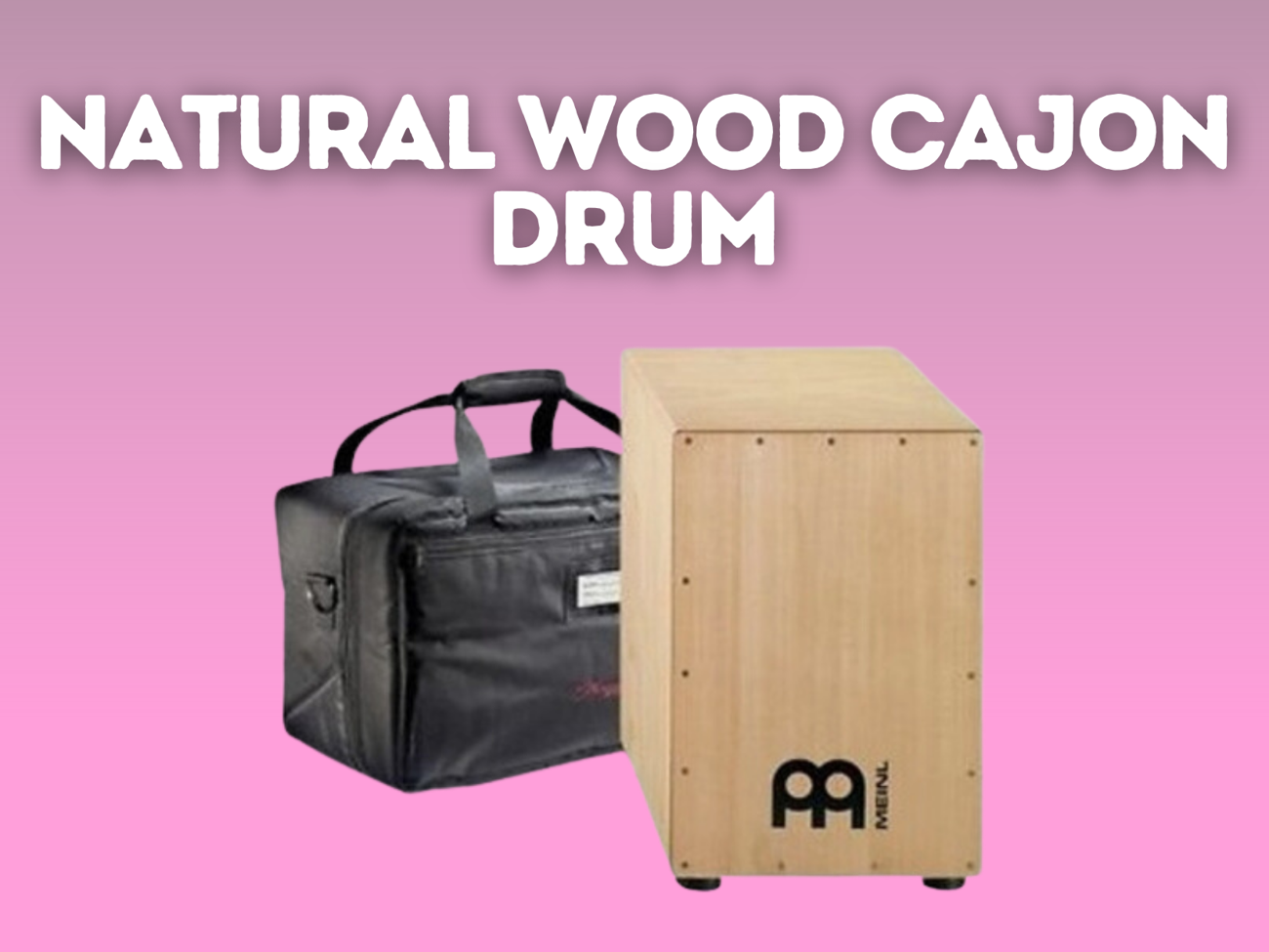 Meinl hcaj1nt headliner natural wood cajon drum