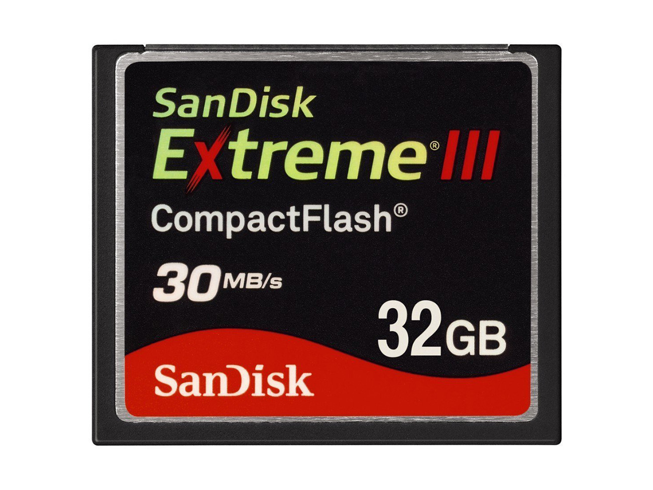 Memory card sandisk 32gb extreme iii 30mbs compact flash 