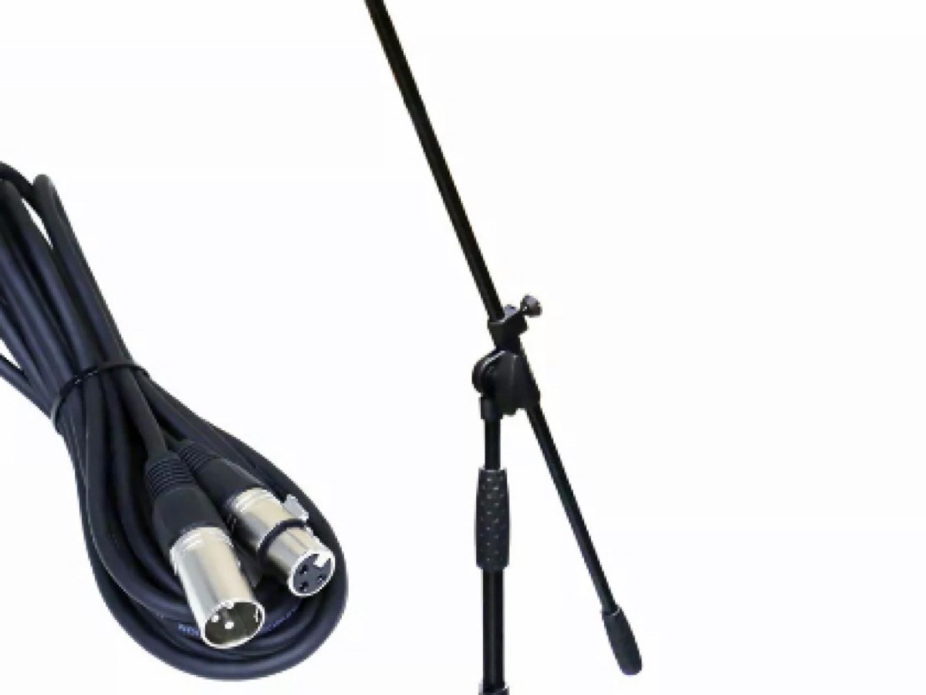 Mic stand & 2 xlr leads 