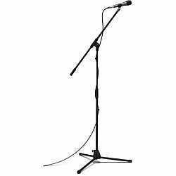 Mic stand, dynamic microphone, cable and adapter