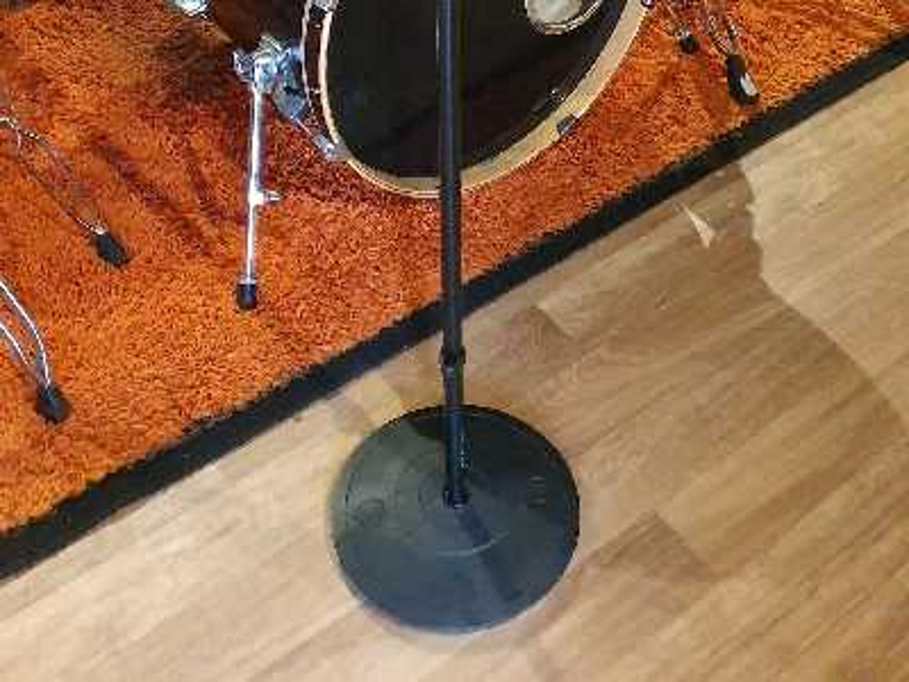 Mic stand round base straight or boom
