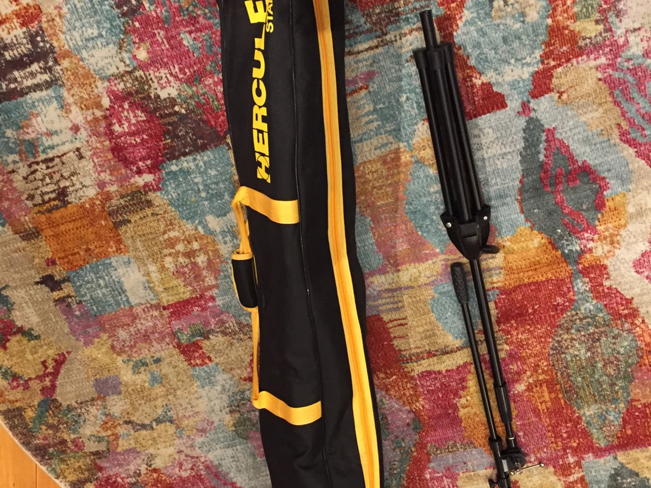 Mic stands with carry bag
