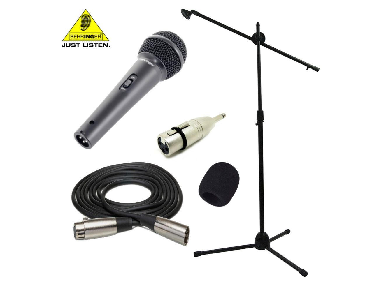 Microphone  set stand cable karaoke stage mic plus extras
