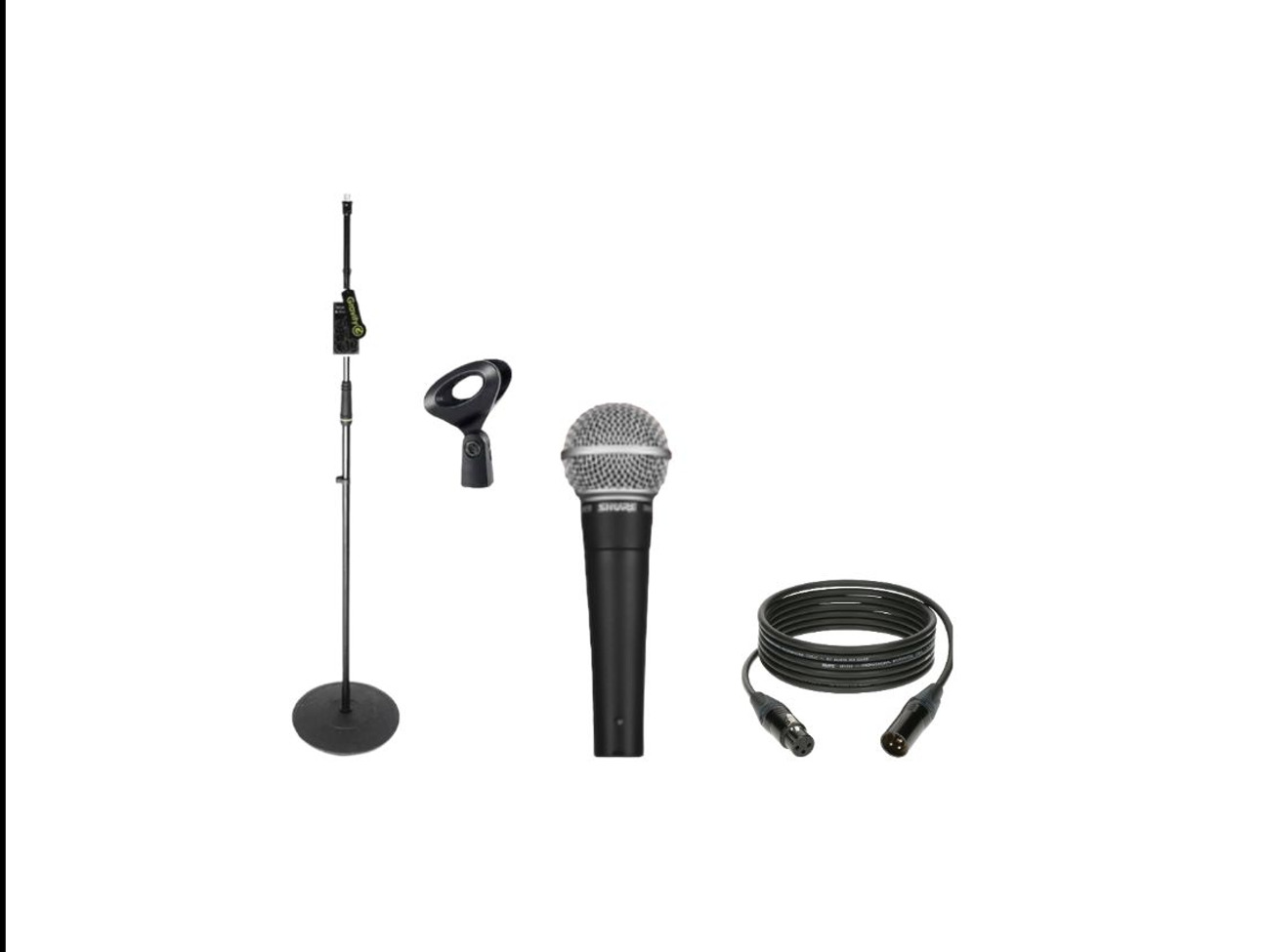 Microphone wired mic + floor stands xlr event pa dj podcast