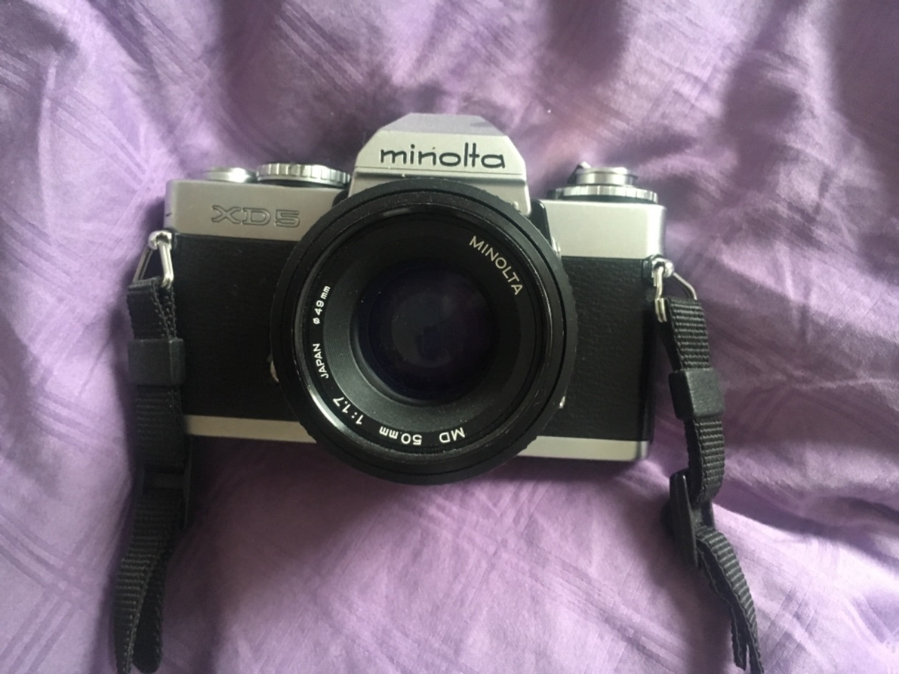 Minolta 35mm film camera xd5 with 50mm f/1.7 lens