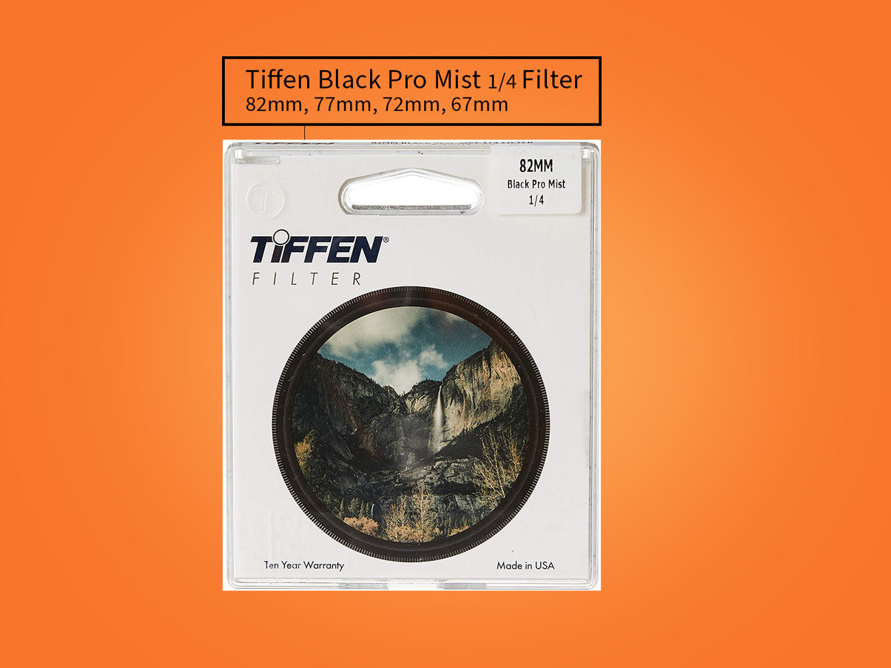 Tiffen black pro mist filter 1/4 - 82mm, 77mm, 72mm, 67mm, 62mm