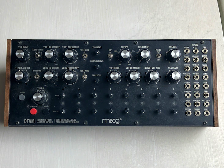 Moog dfam semi modular analog percussion synthesizer