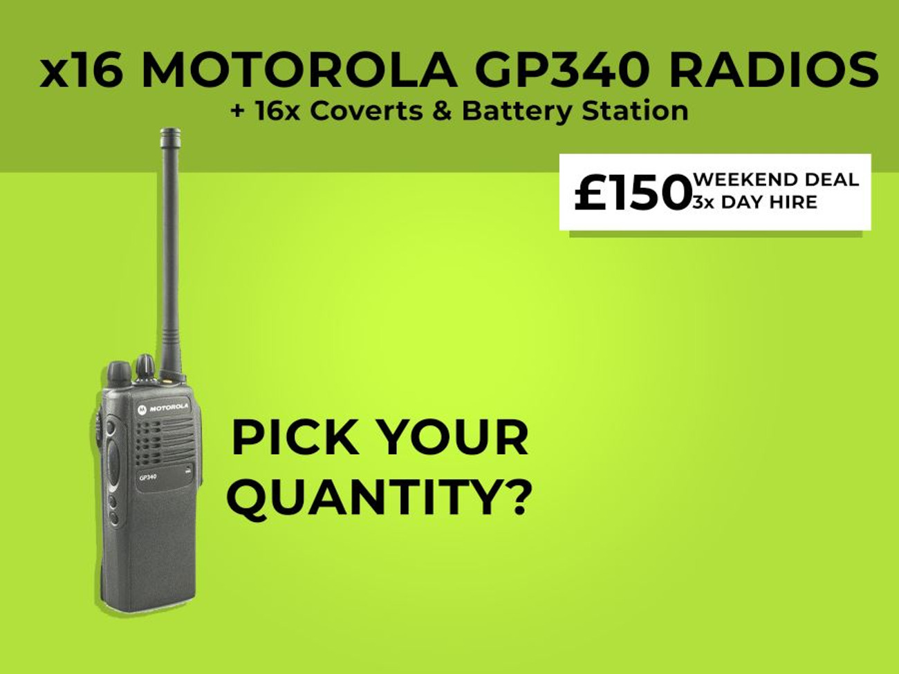 Motorola gp30 production walkie talkies radios
