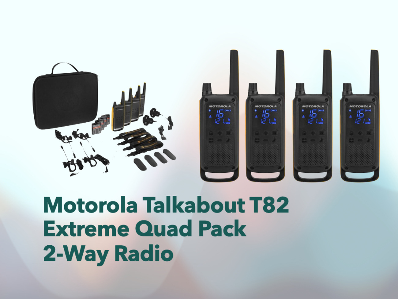 Motorola talkabout t82 4-pack 2-way radio walkie talkie