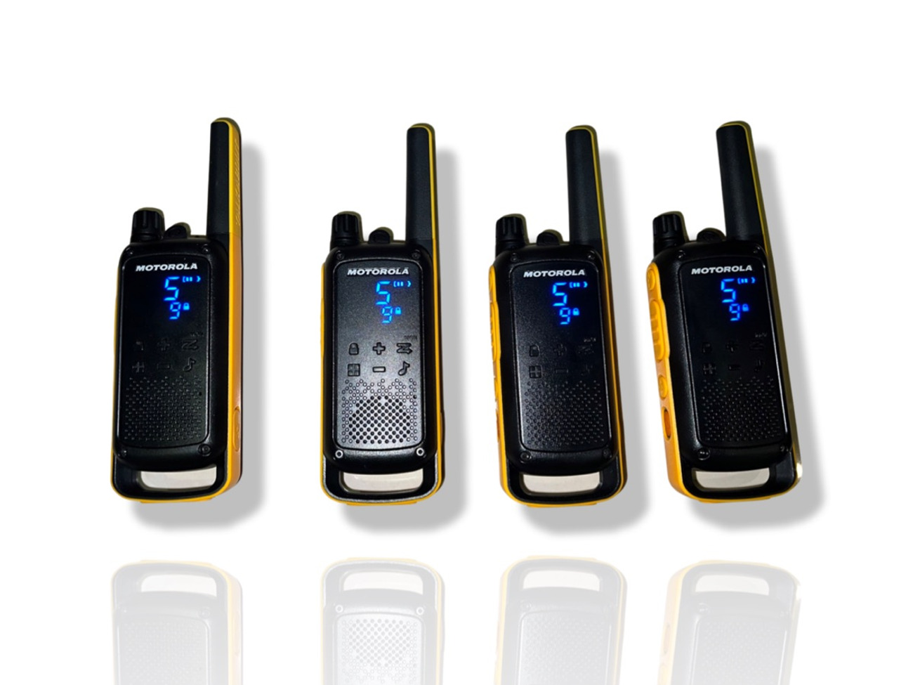 4 units motorola walkie talkies