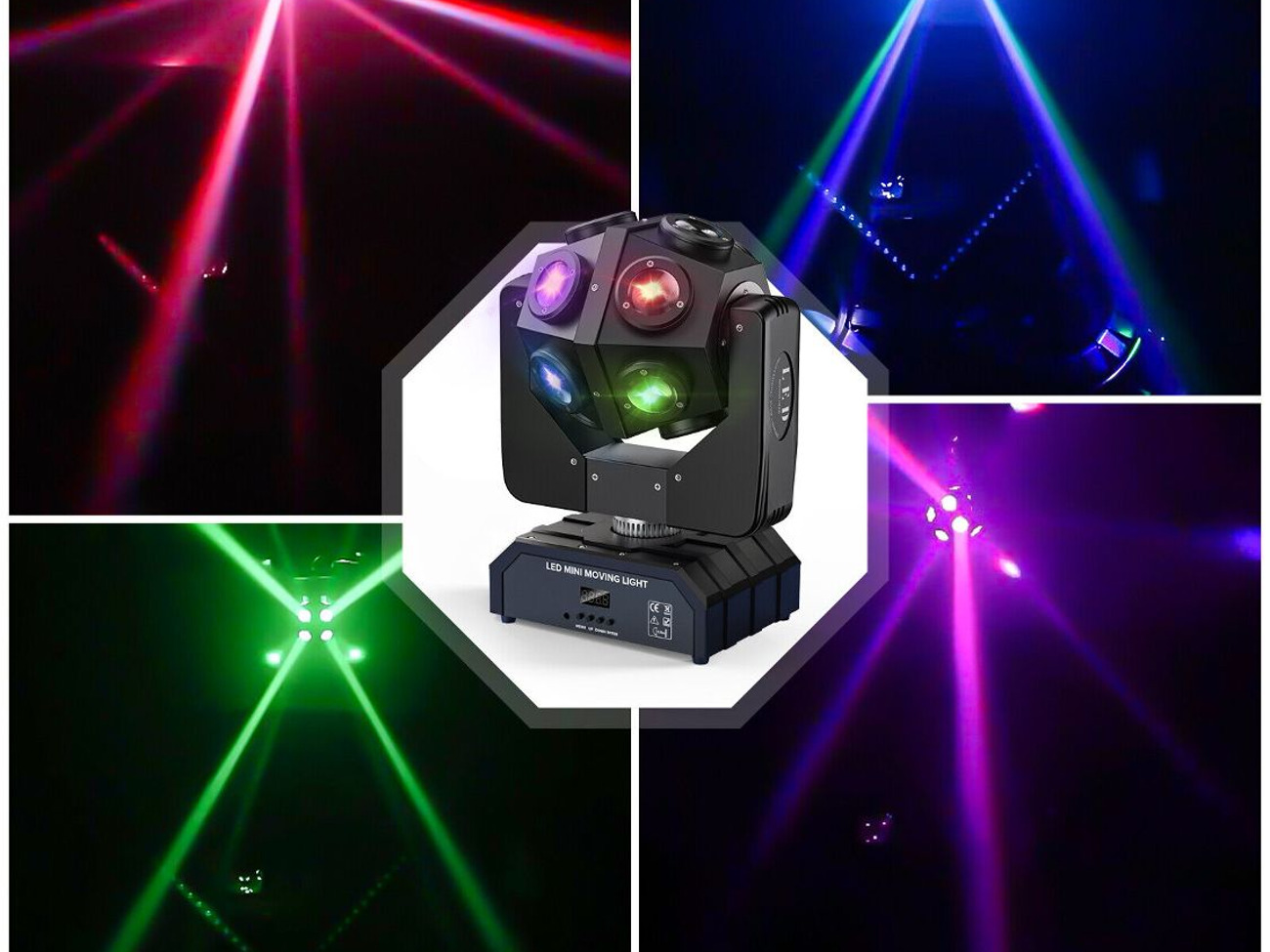 Moving head 12 led rotating beam stage light dj disco party 