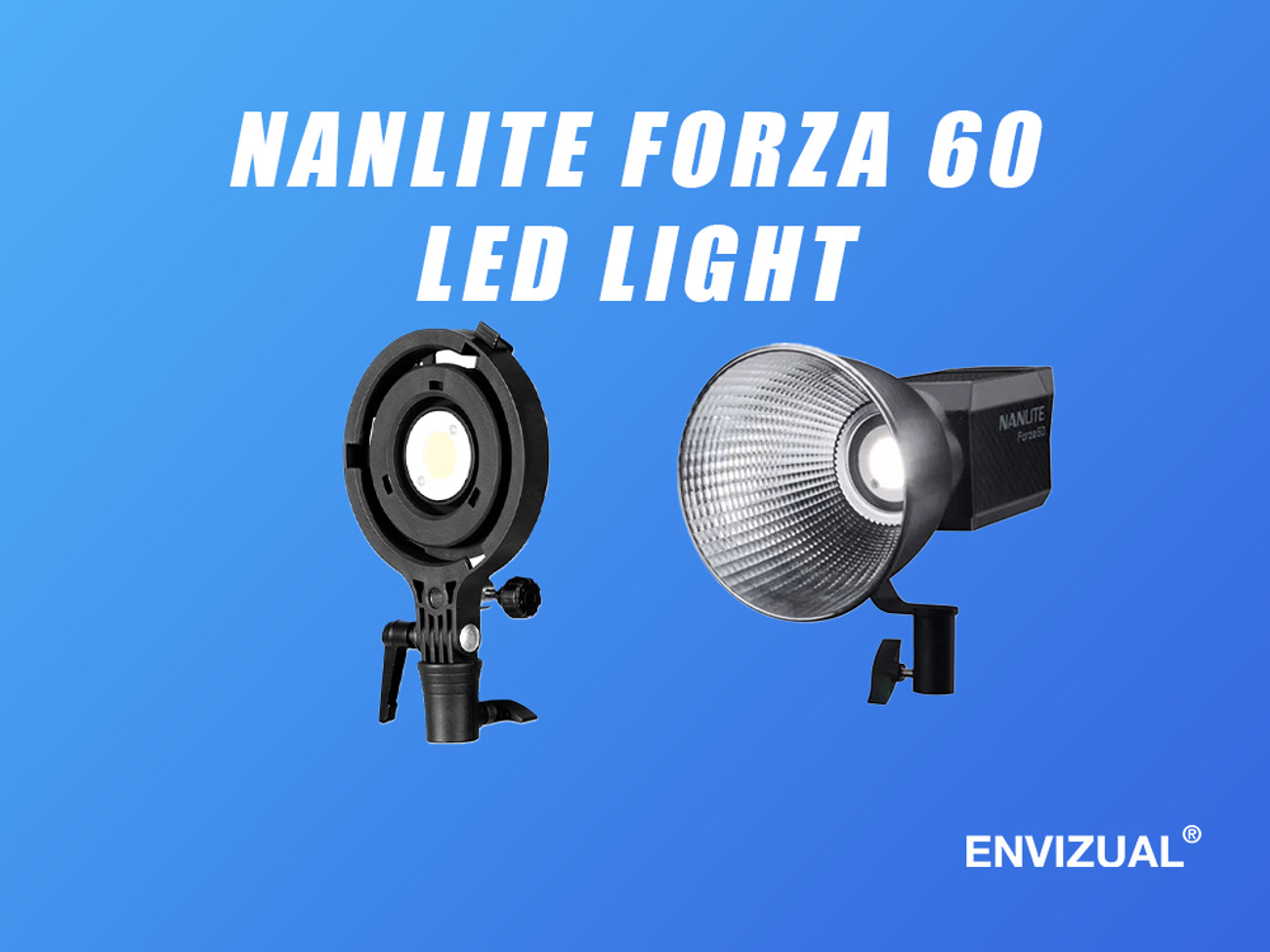 Nanlite forza 60 led light + bowens adapter mount