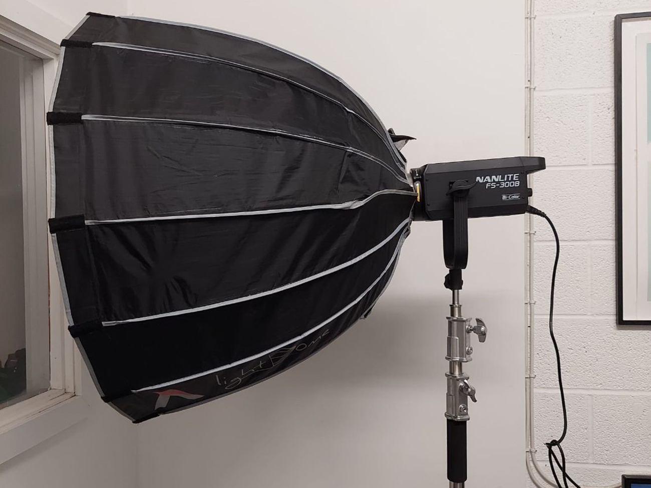 Nanlite fs-300b with 90 dome
