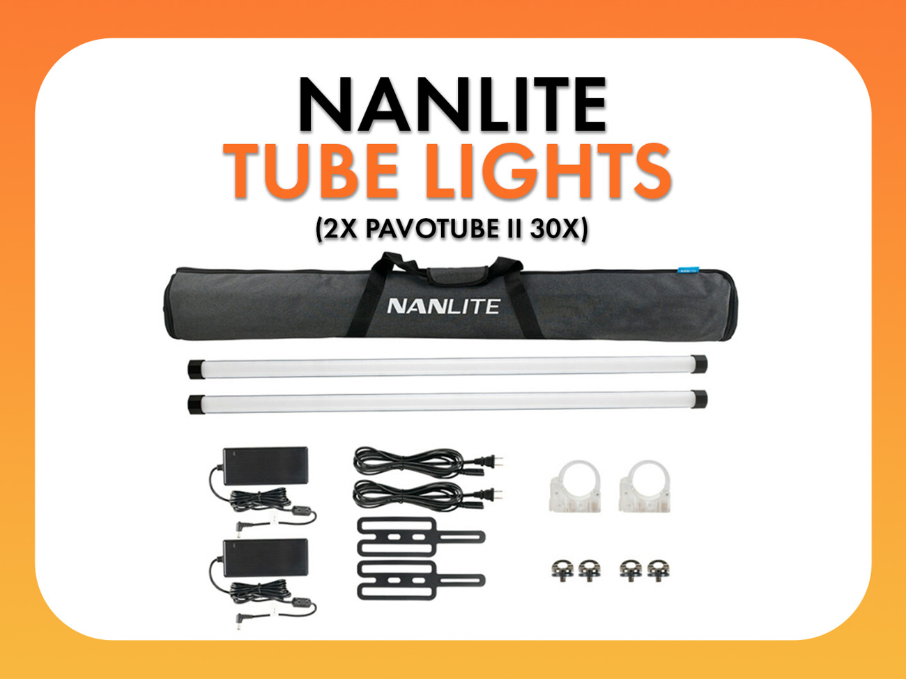Nanlite pavotube ii 30x 2kit rgbww tubelight