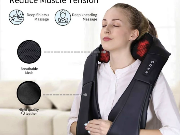 Neck and back massager