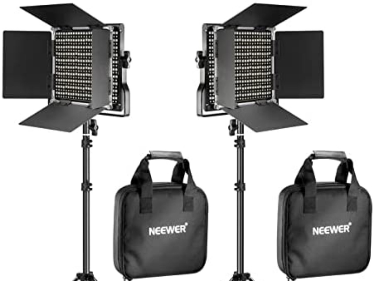 Neewer  bi-color 660 led video light and stand