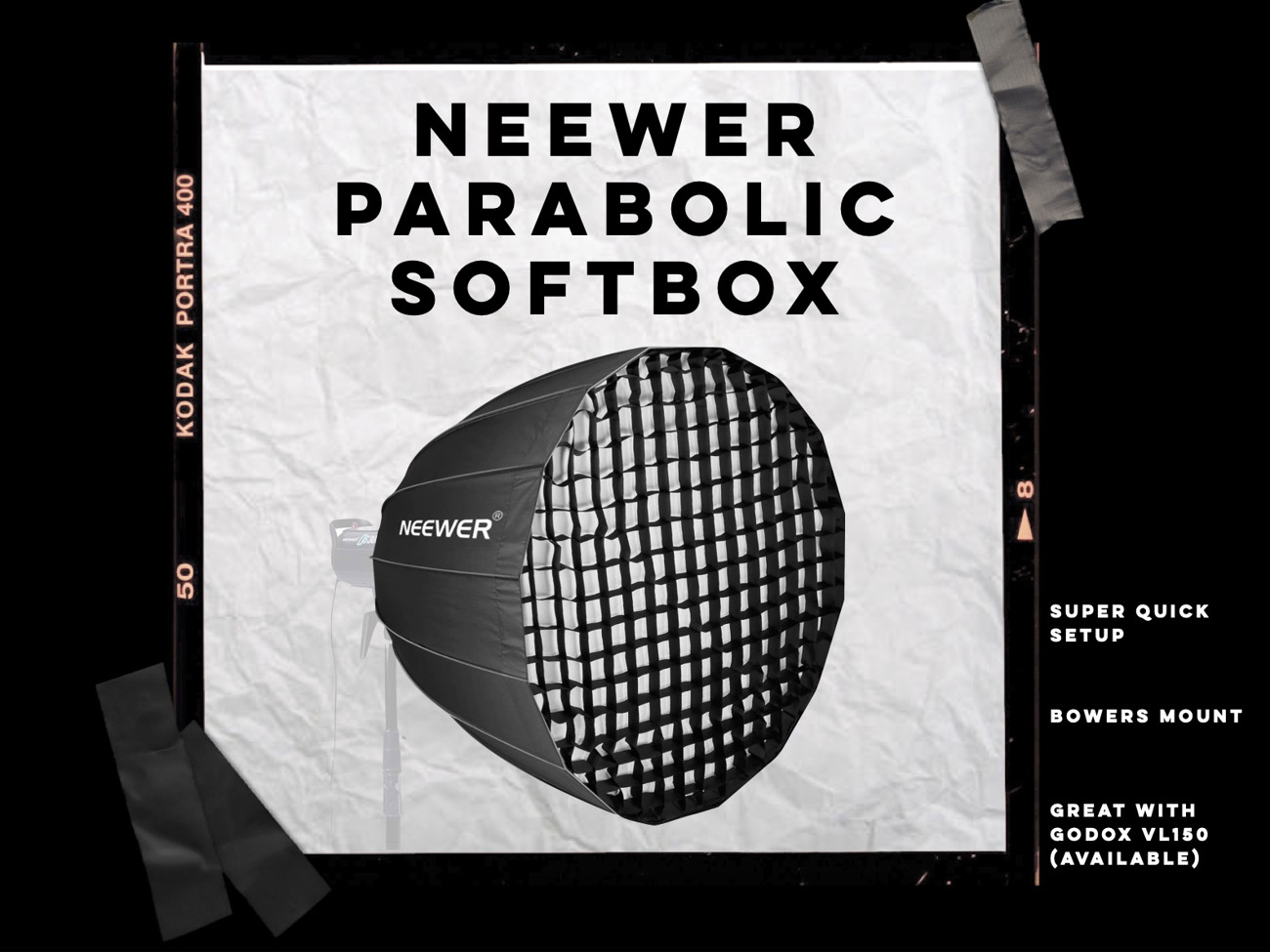 Neewer 28" parabolic softbox