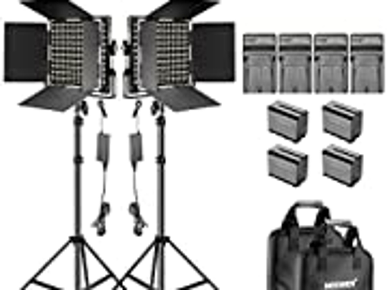 Neewer 2-pack dimmable 660 led outdoor & indoor video light 