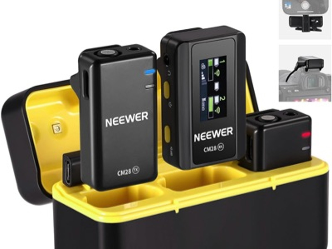 Neewer cm28 wireless lavalier microphone