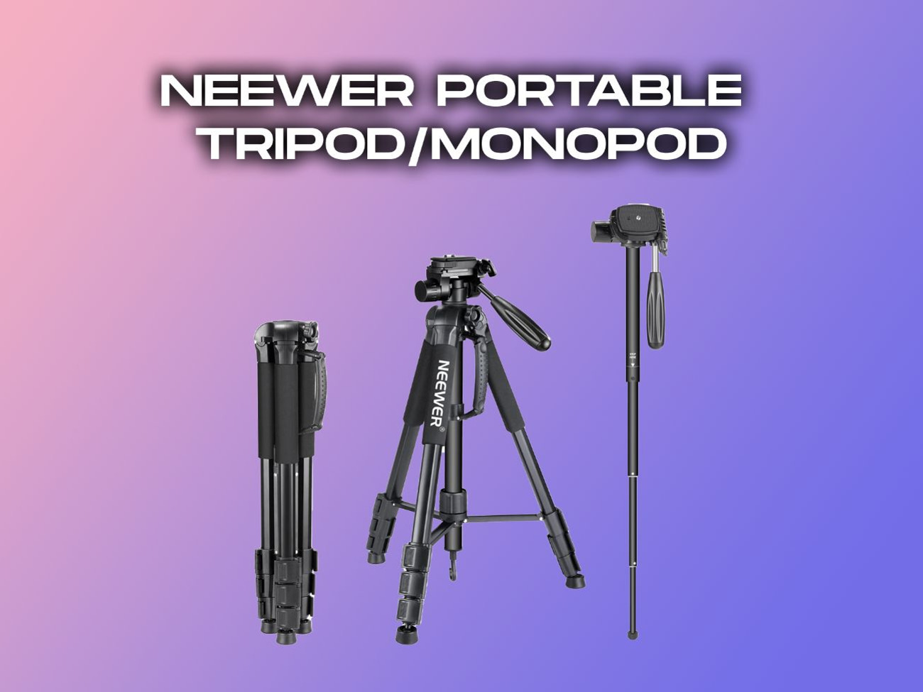 Neewer portable tripod & monopod 70 inches