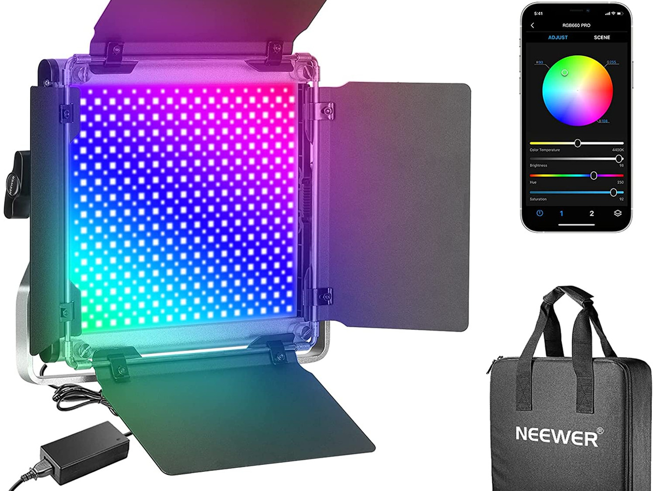 Neewer rgb 660 pro - full colour light (nw3)