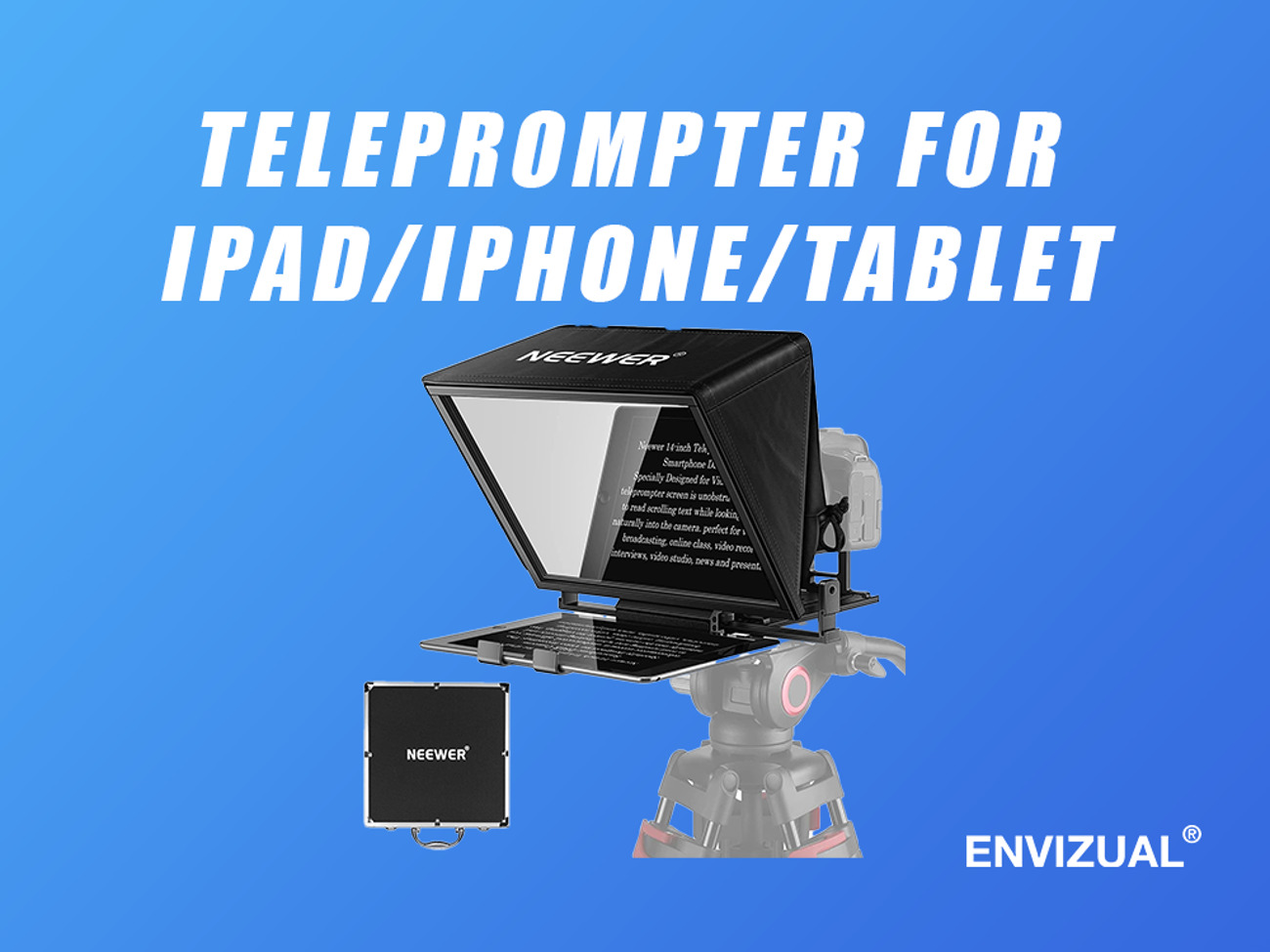 Neewer x14 metal teleprompter for ipad/tablet/phone