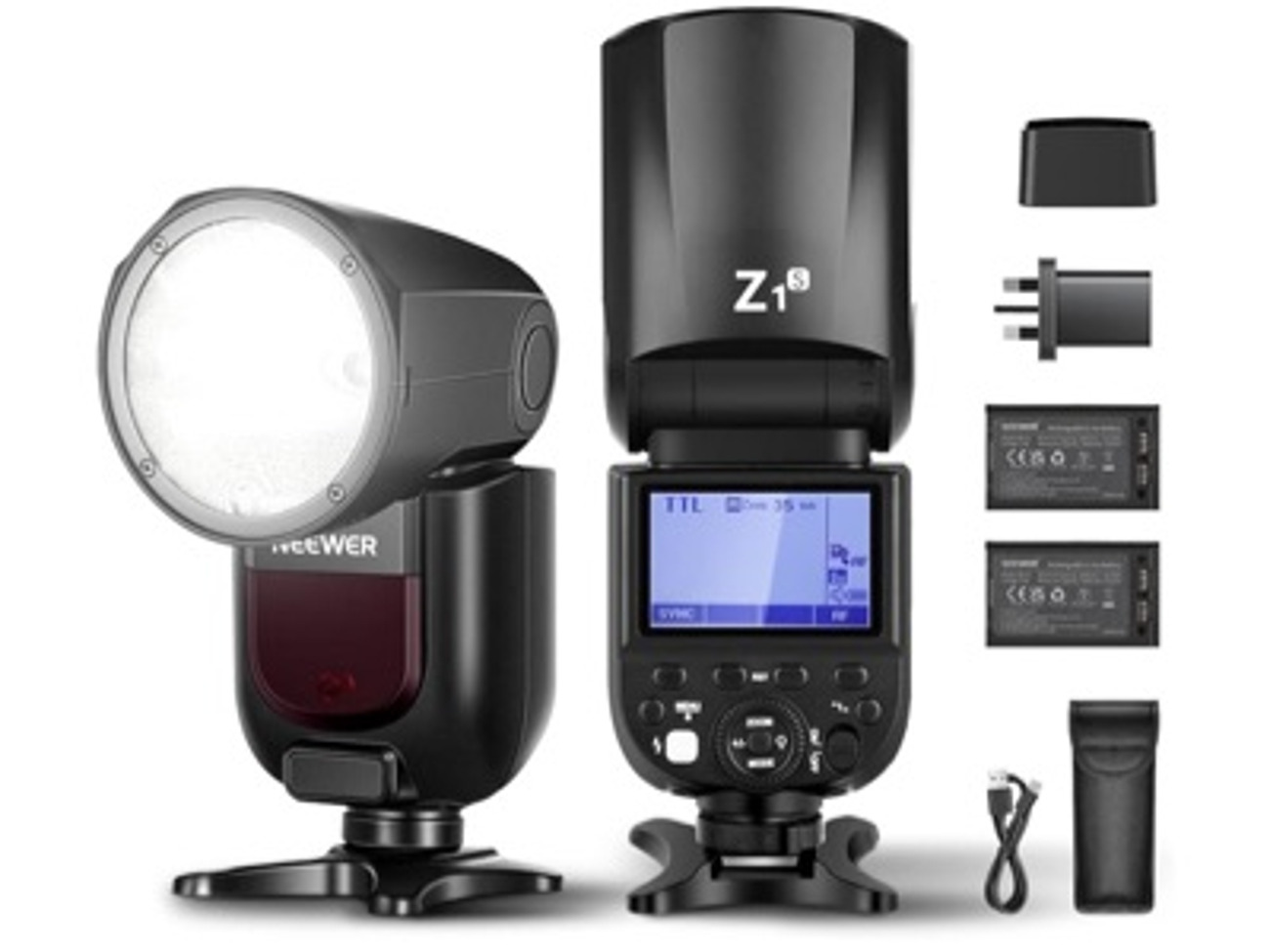 Neewer z1-s ttl round head speedlite flash for sony cameras