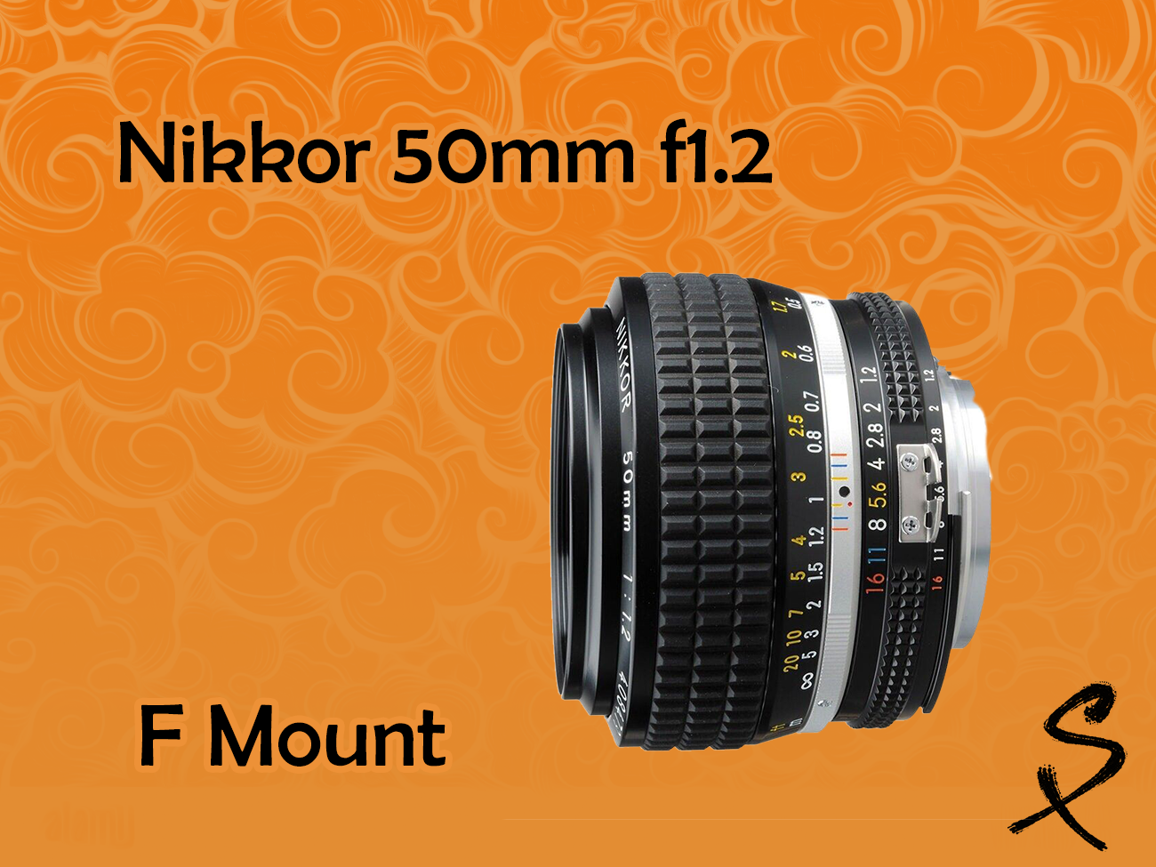 Nikkor 50mm f/1.2 vintage f-mount lens