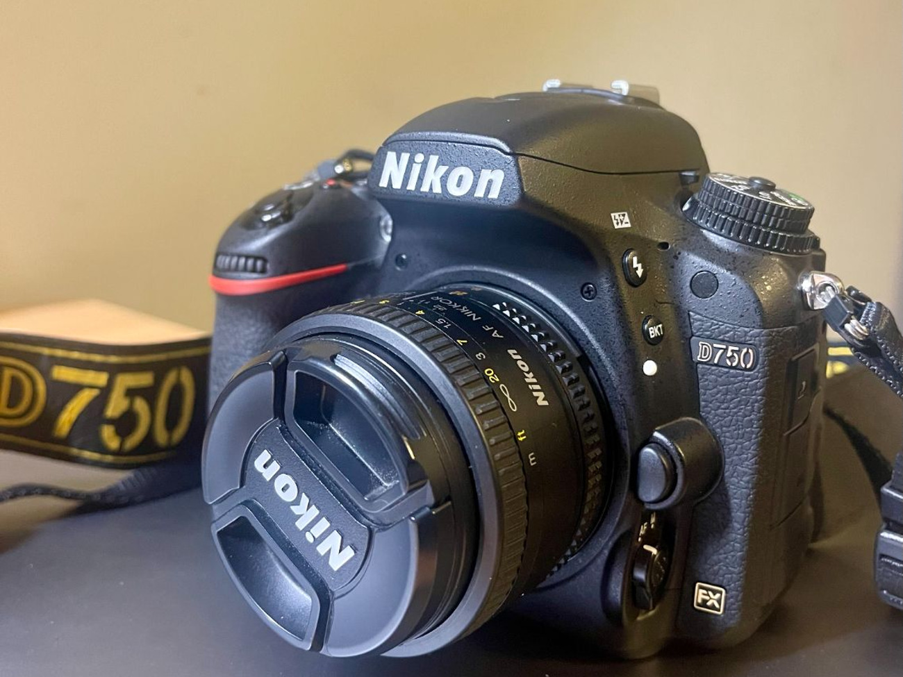 Nikon d750 camera + nikon 50mm f1.8 lens