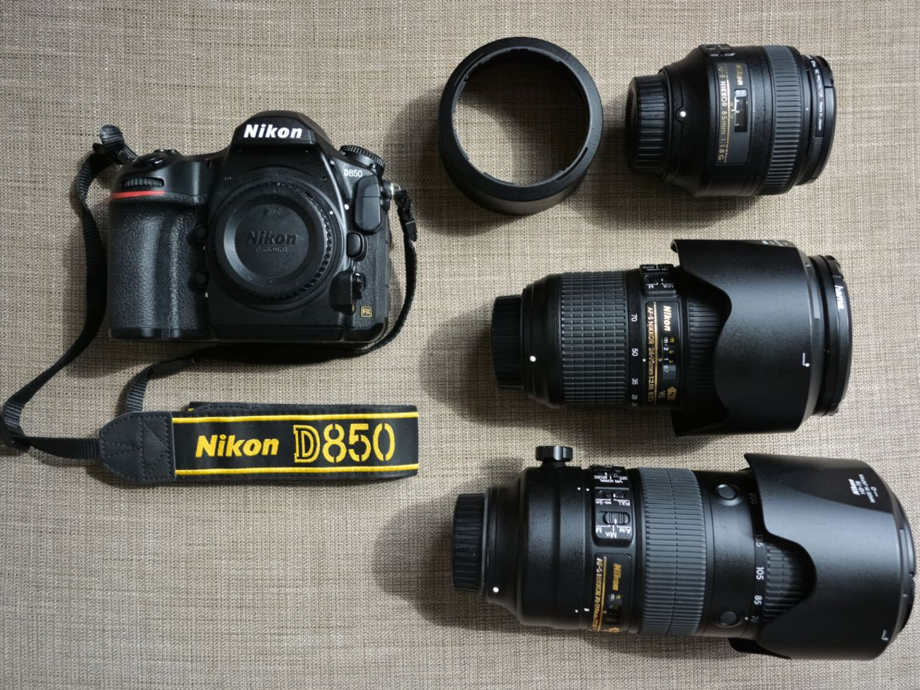 Nikon d850 + 14-24 / 24-70 / 70-200