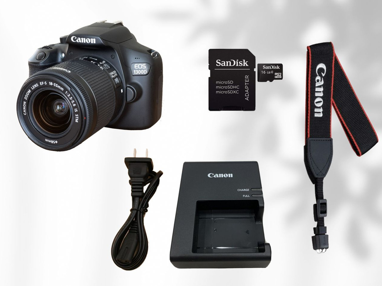 Canon dslr 1300d hd movies photos + 18-55mm lens
