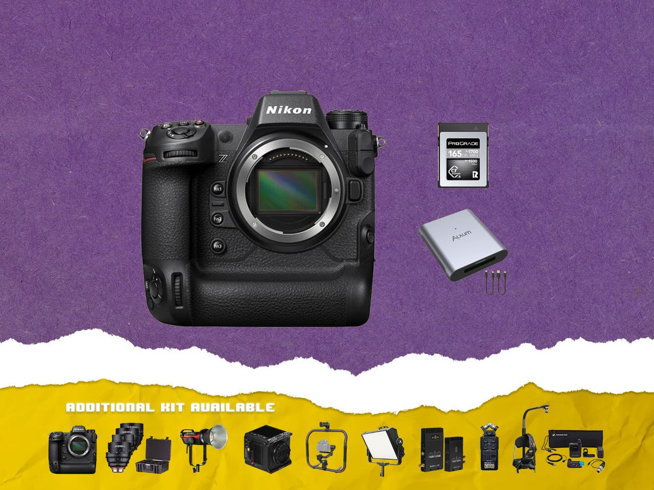 Nikon z9 full frame mirrorless camera and cf express card 