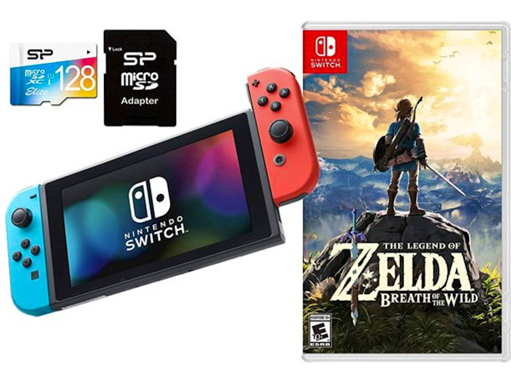 Nintendo switch + zelda botw + pro controller!