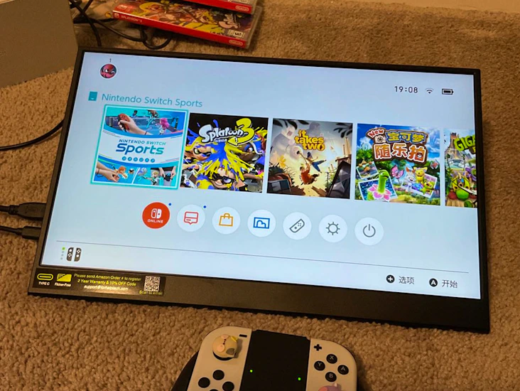 Nintendo switch oled+ns sports, it takes two,splatoon3