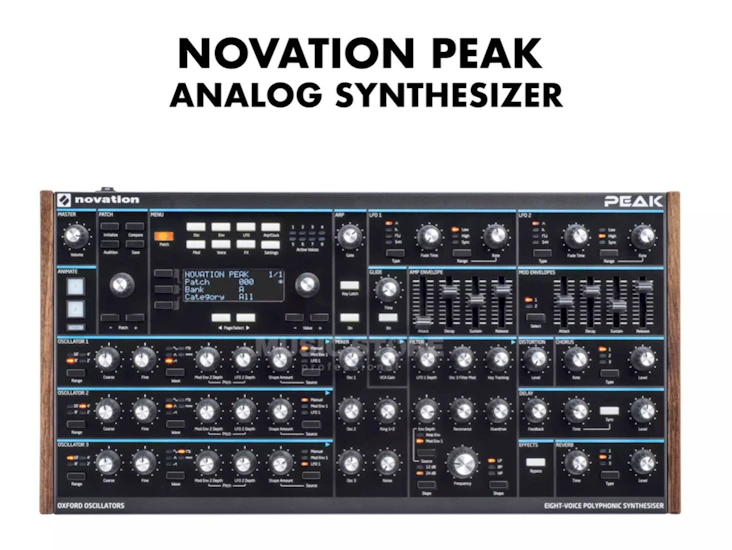 Novation peak - eight voice polyphonic synthezier