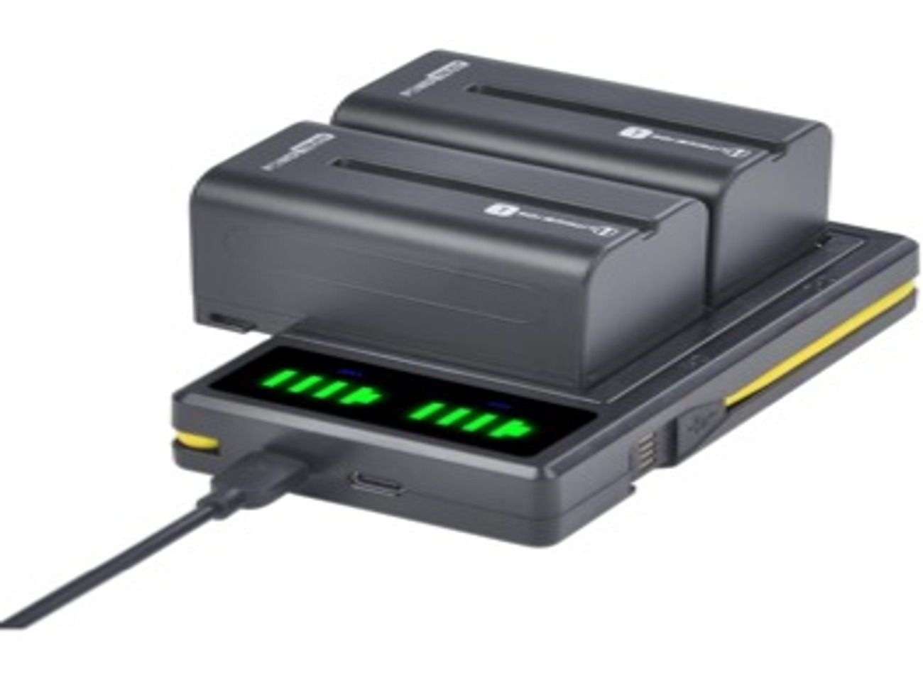 Np-f750 battery with charger for led lights and monitors 