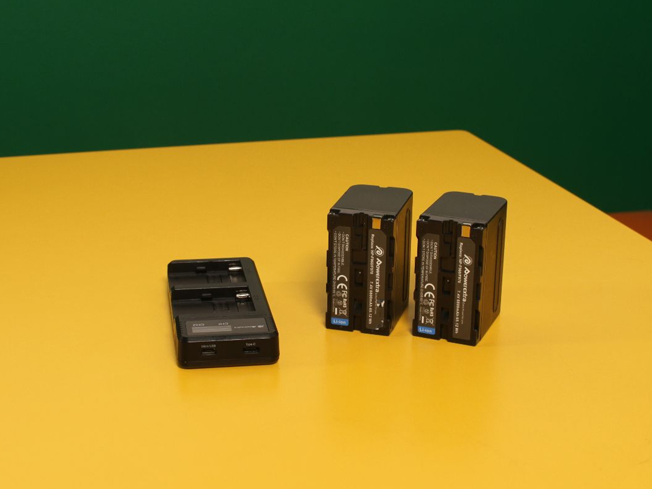 Np-f970 battery x 2 and charger