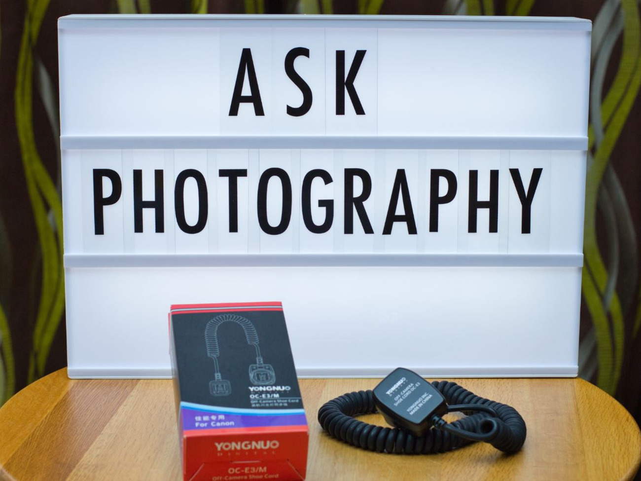 Off camera shoe cord for canon (yongnuo oc-e3/m)