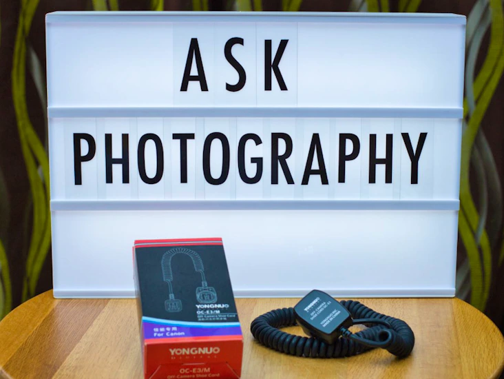 Off camera shoe cord for canon (yongnuo oc-e3/m)