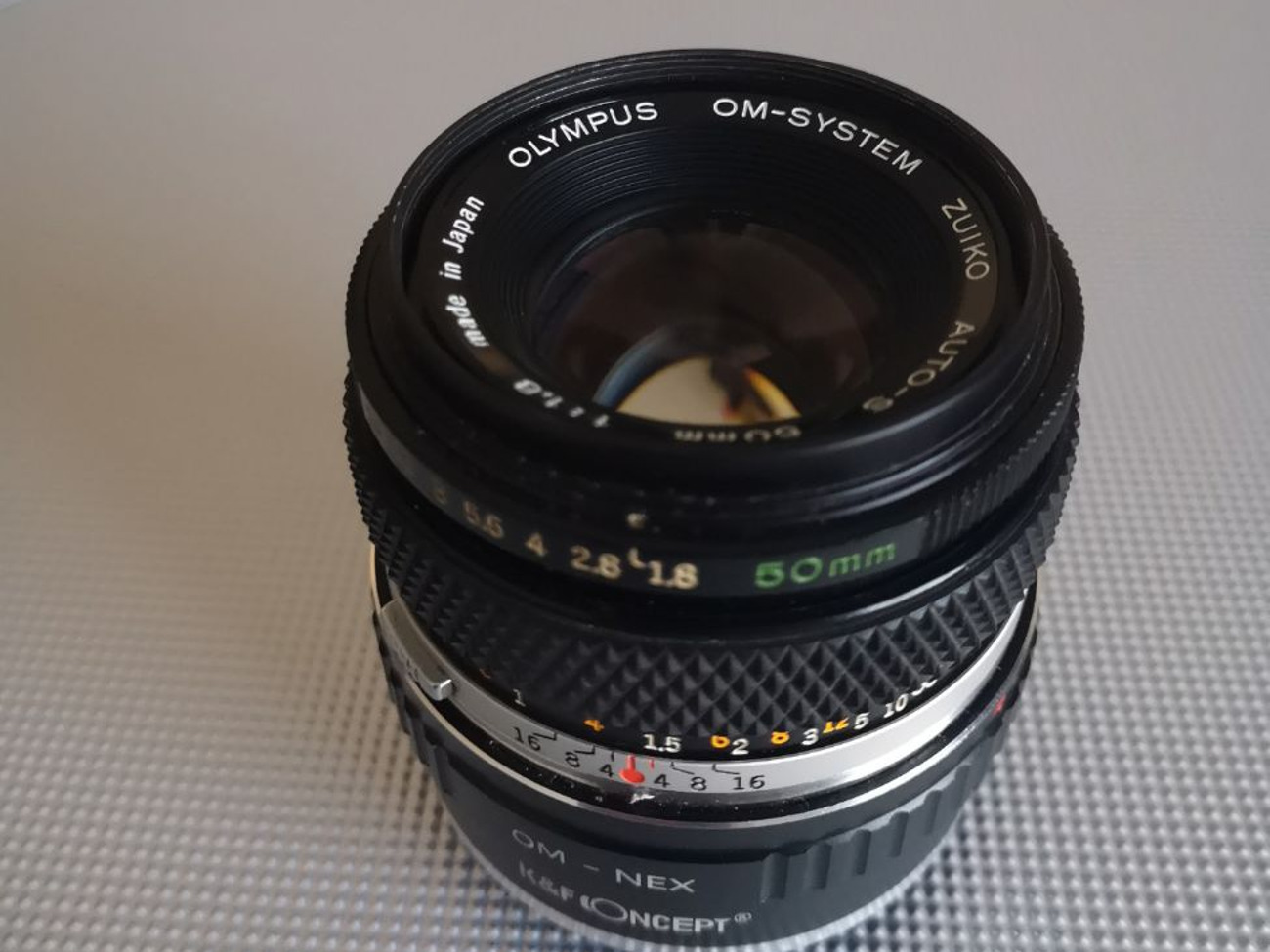 Olympus f1.8 50mm vintage prime lens /w sony nex mount