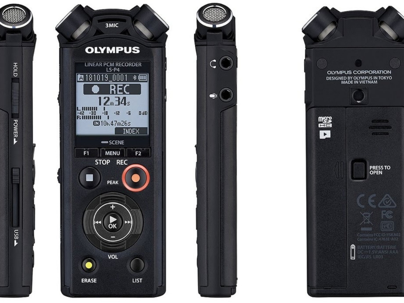 Olympus ls-p4 stereo recorder

