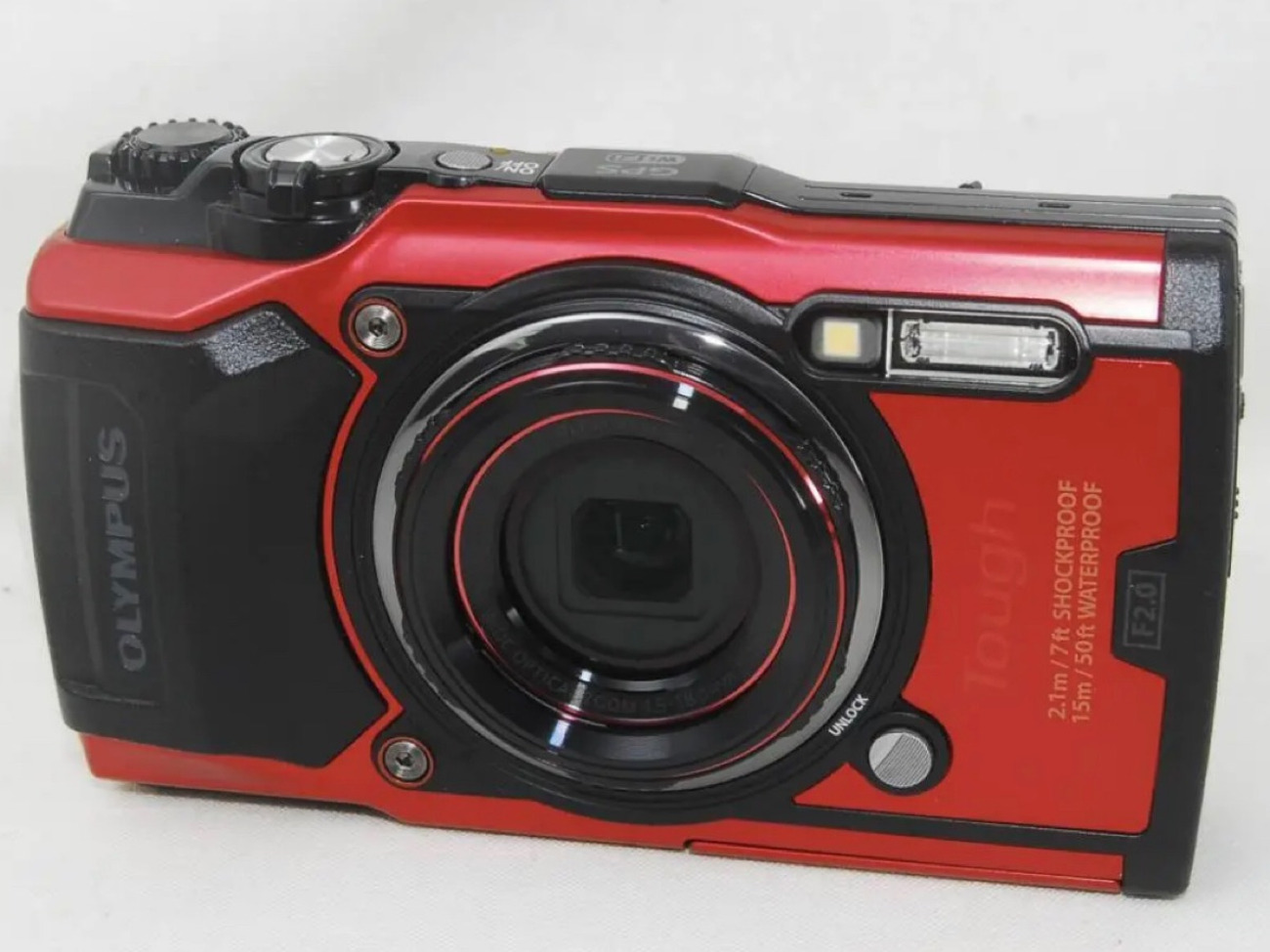 Olympus tough tg-6 digital underwater camera red