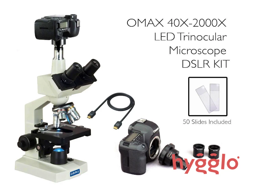 Omax Microscope Led Replacement Rent OMAX 40X-2000X LED Trinocular Microscope dslr kit from Ridge R ...