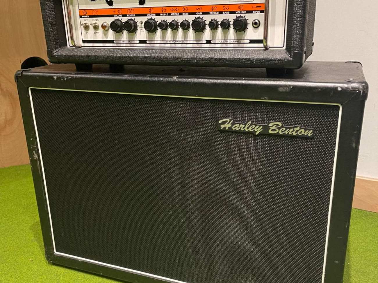 Orange cr-120h guitar amp head + harley benton g212 vintage 2x12 guitar cab