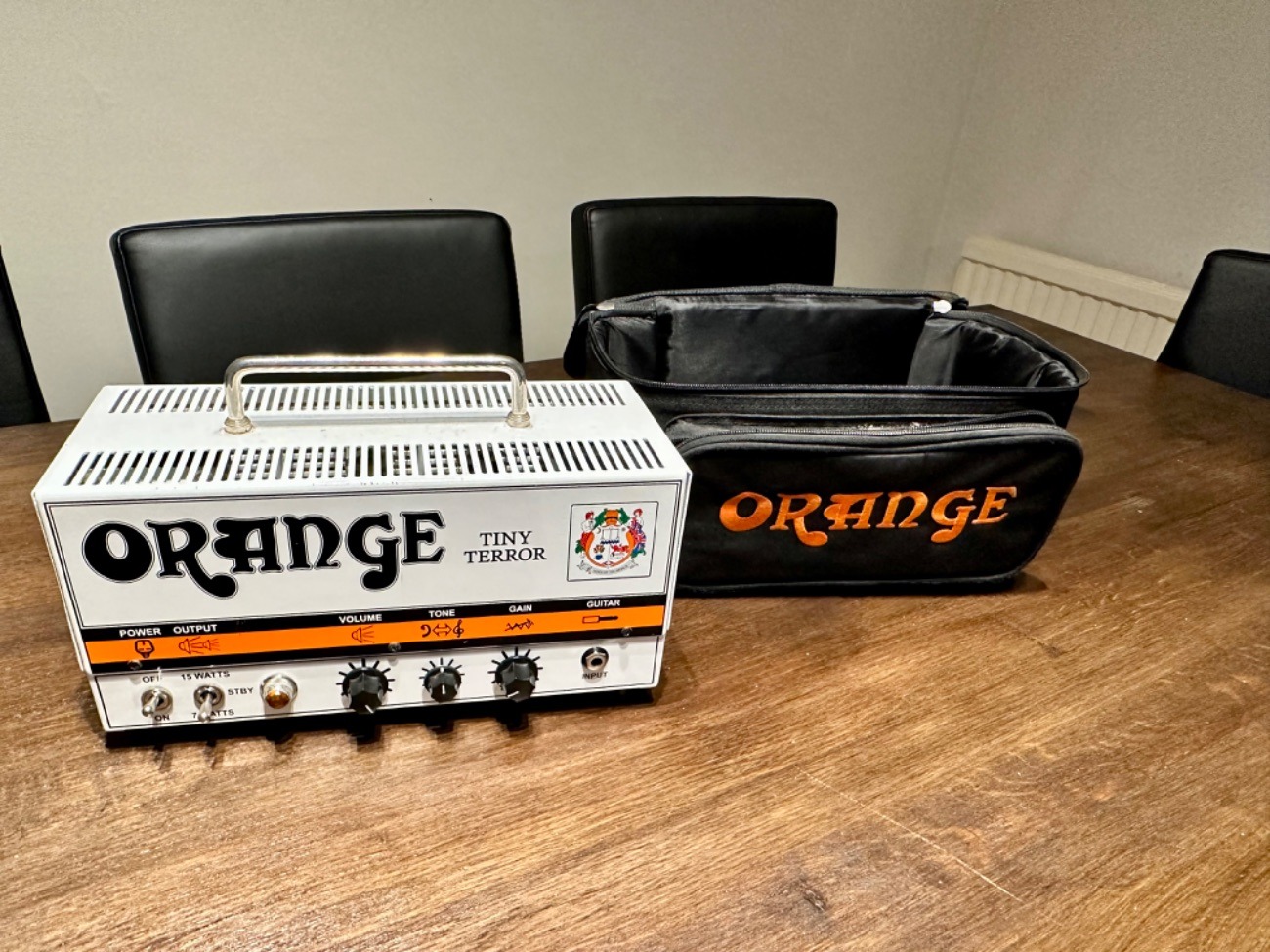 Orange tiny terror head cab