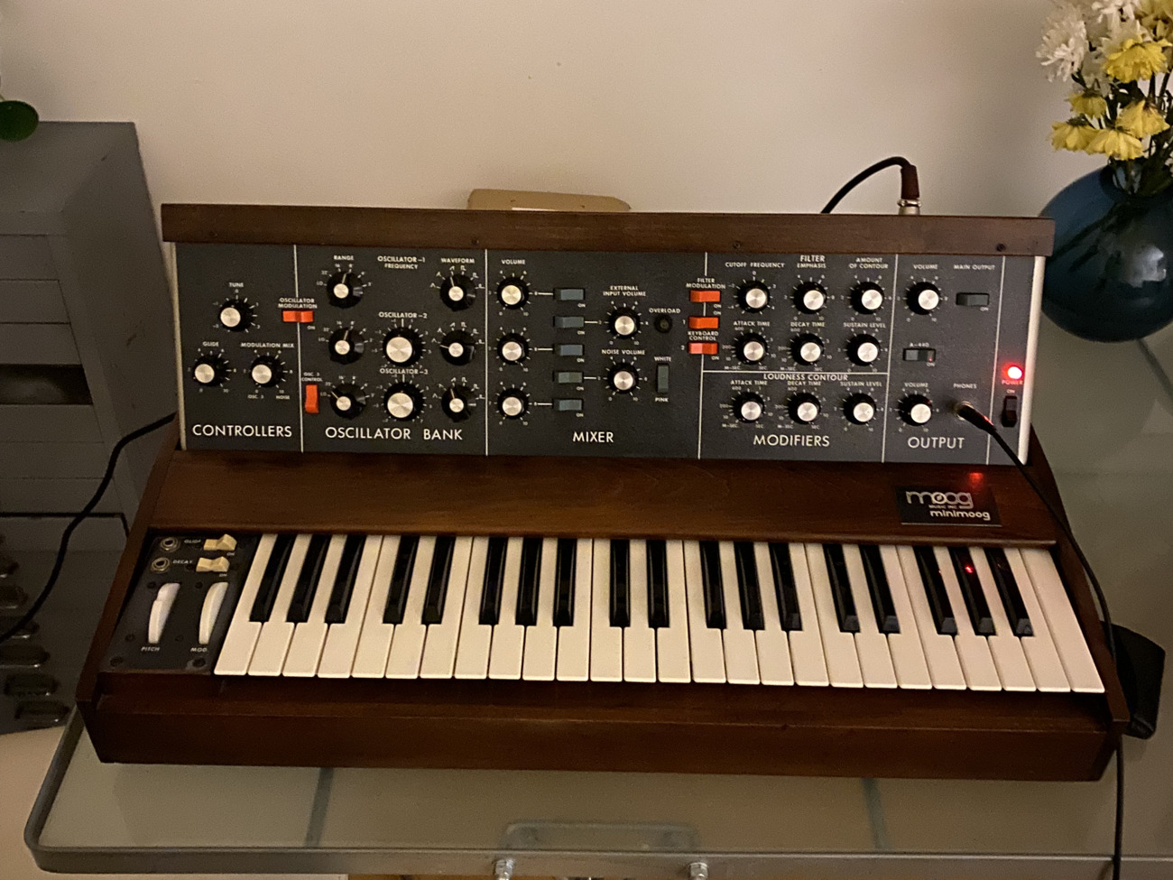Original 1973 minimoog model d with kenton midi mod