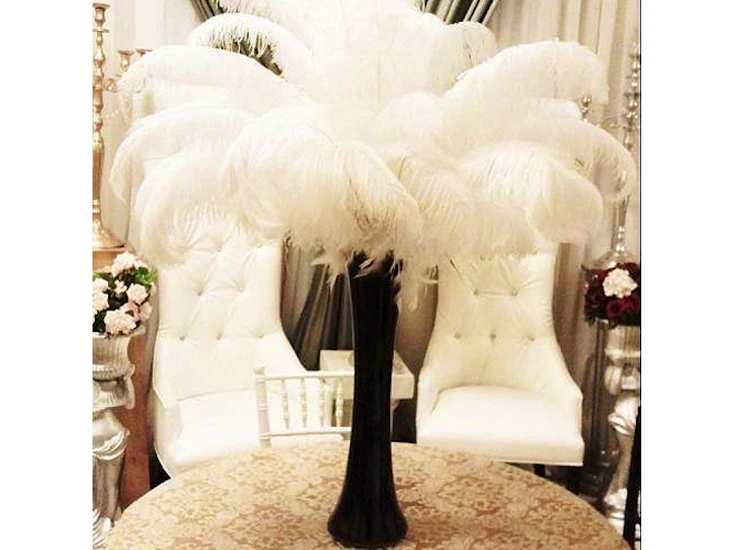 Ostrich feather centerpiece 55 inch tall # 112096