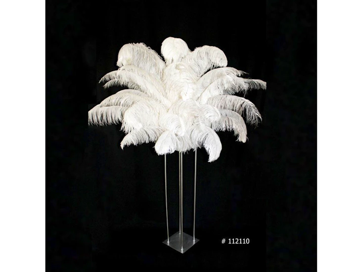Ostrich feather centerpiece 58 inch tall # 112110